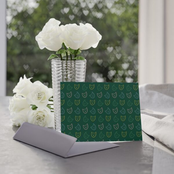 Cheerful Holiday Cards "Claw-liday Greetings" - Two-Sided Print with Festive Design - Image 2