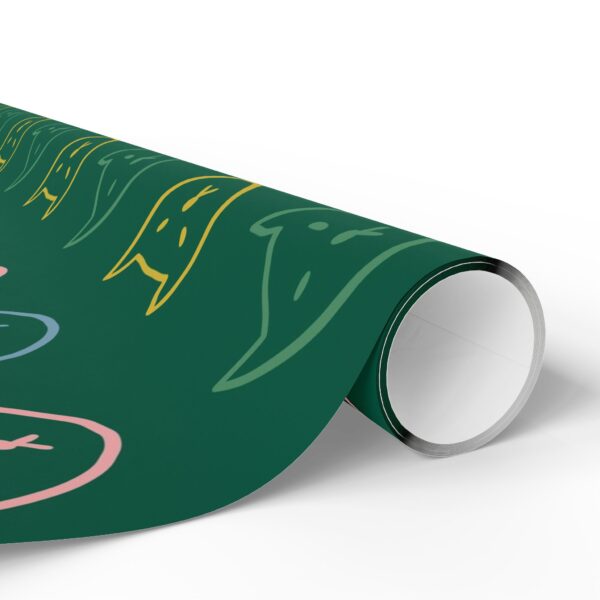 Whimsical Green Cat Wrapping Paper – Purrfect Gift Wrap for Every Occasion! - Image 14