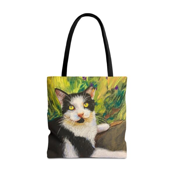 Cat Art Tote Bag | Vibrant Pastel Cat Print for Art Lovers - Image 8