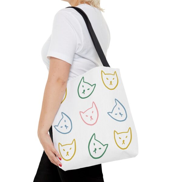 Playful Cat Tote Bag | Cute Cat Lover Reusable Shopping Bag | Fun Gift for Pet Owners - Image 9