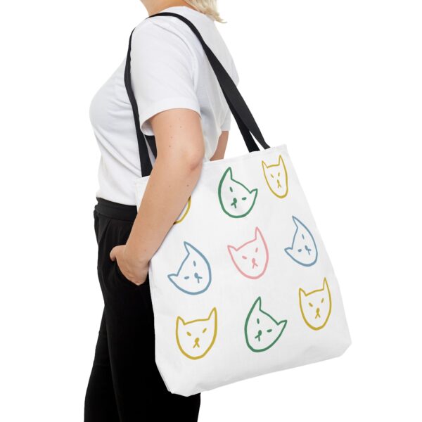 Playful Cat Tote Bag | Cute Cat Lover Reusable Shopping Bag | Fun Gift for Pet Owners - Image 12