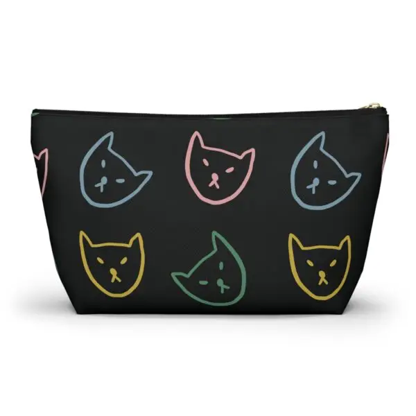 Playful Cat Print Accessory Pouch – Fun & Functional Organizer - Image 7