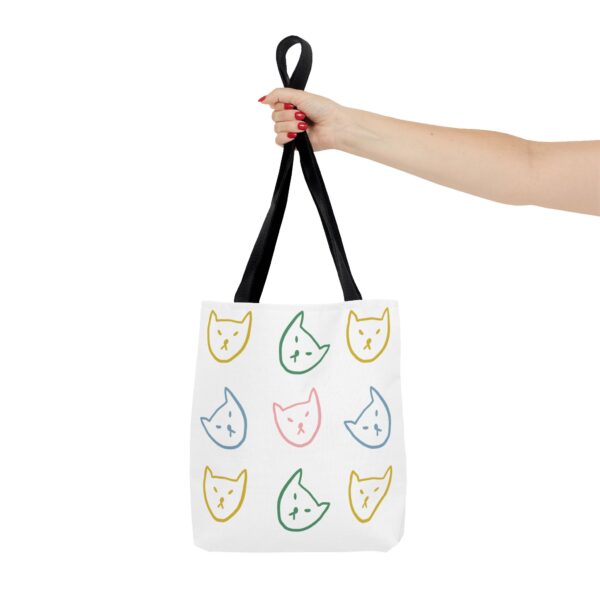 Playful Cat Tote Bag | Cute Cat Lover Reusable Shopping Bag | Fun Gift for Pet Owners - Image 4