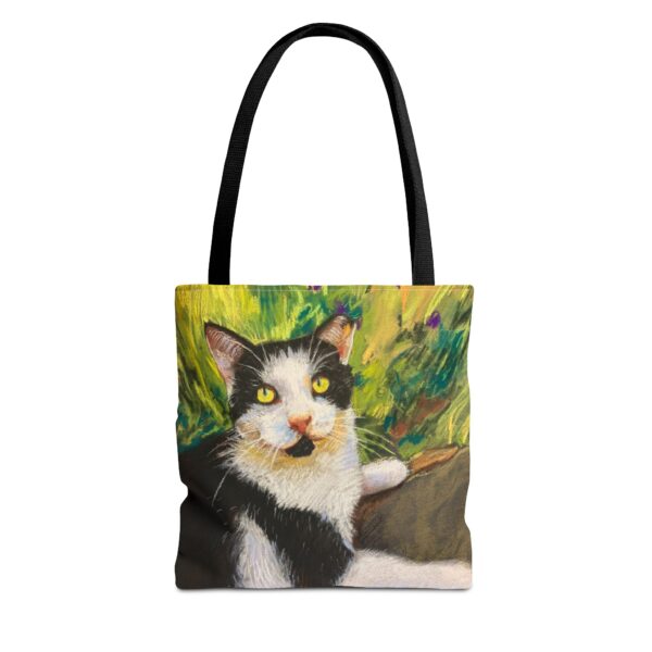 Cat Art Tote Bag | Vibrant Pastel Cat Print for Art Lovers