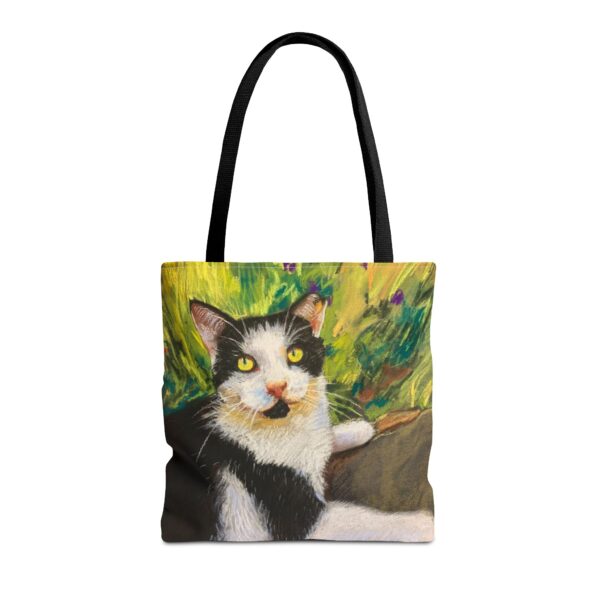 Cat Art Tote Bag | Vibrant Pastel Cat Print for Art Lovers - Image 5