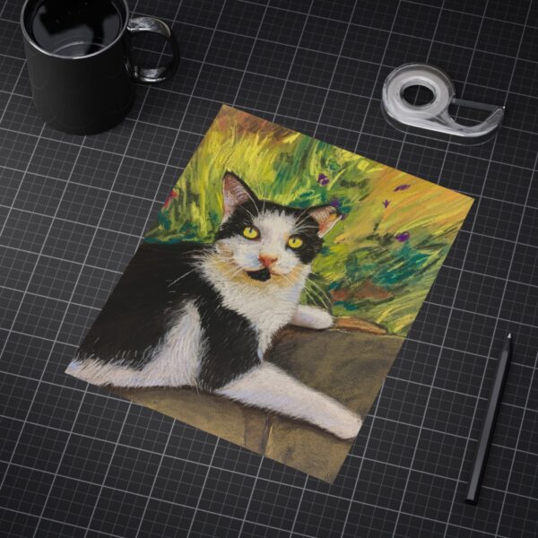 Original Cat Pastel Art Print - Unframed Colorful Artwork for Cat Lovers - Image 2