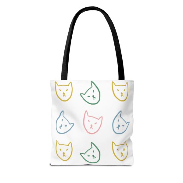 Playful Cat Tote Bag | Cute Cat Lover Reusable Shopping Bag | Fun Gift for Pet Owners - Image 2
