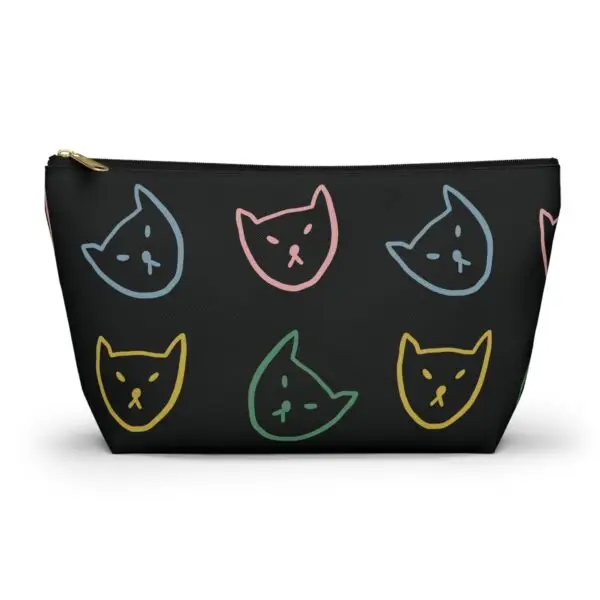Playful Cat Print Accessory Pouch – Fun & Functional Organizer - Image 6